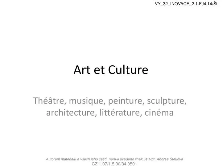art et culture