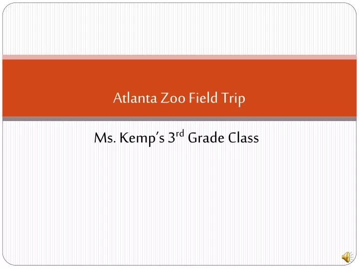 atlanta zoo field trip