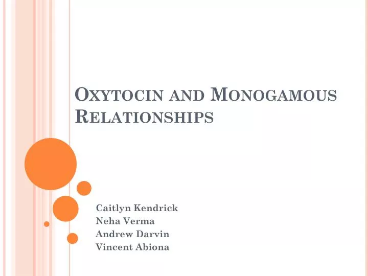 oxytocin and monogamous relationships
