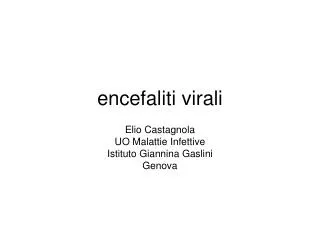encefaliti virali
