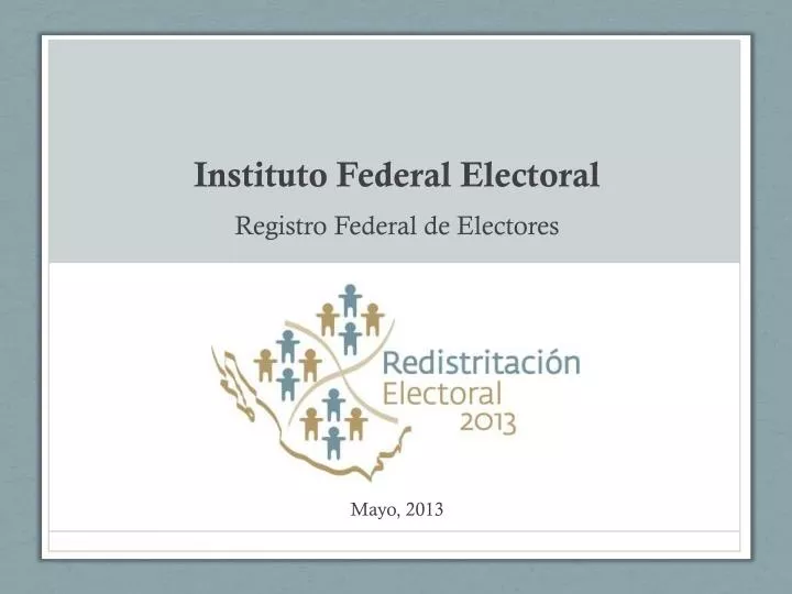 instituto federal electoral registro federal de electores