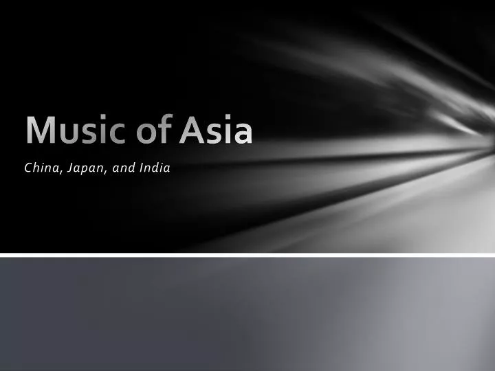 music of asia