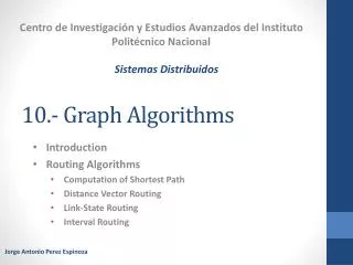 10.- Graph Algorithms