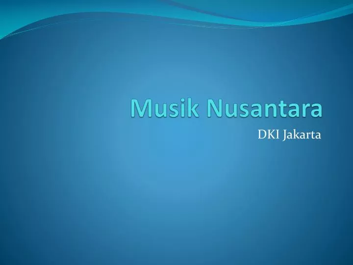 musik nusantara