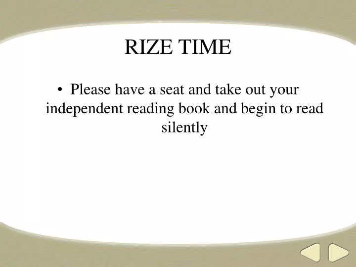 rize time