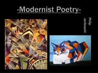 -Modernist Poetry-