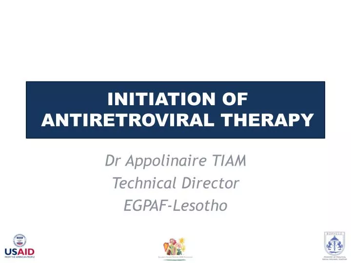 initiation of antiretroviral therapy