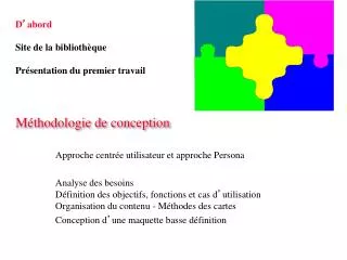m thodologie de conception