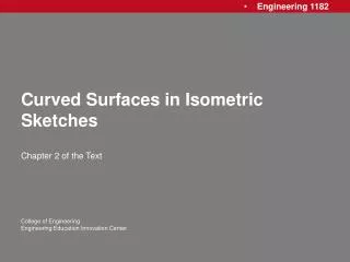 Curved Surfaces in Isometric Sketches