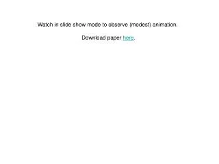 Watch in slide show mode to observe (modest) animation. Download paper here .