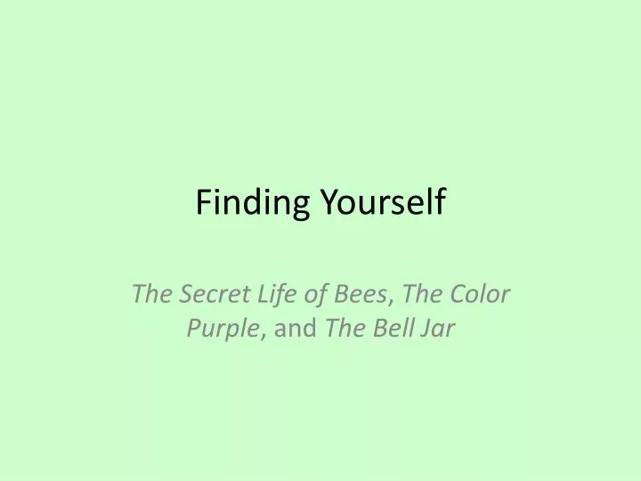 finding your self