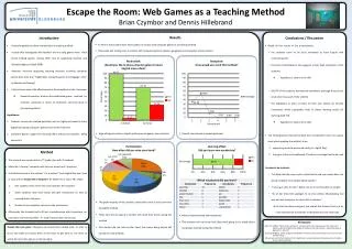 Escape the Room: Web Games as a Teaching Method Brian Czymbor and Dennis Hillebrand