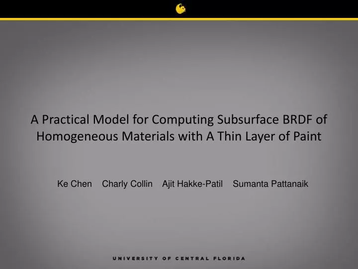 a practical model for computing subsurface brdf of homogeneous materials with a thin layer of paint