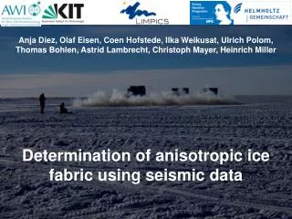 Determination of anisotropic ice fabric using seismic data