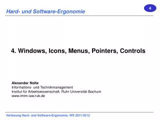 4 windows icons menus pointers controls