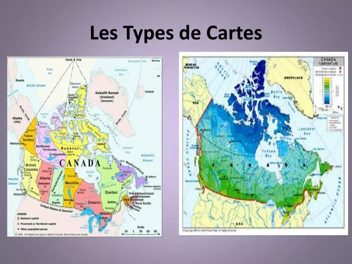 les types de cartes