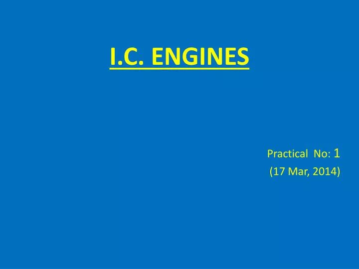 i c engines