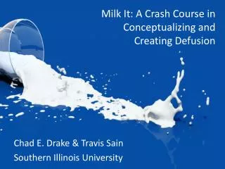 Milk It: A Crash Course in Conceptualizing and Creating Defusion