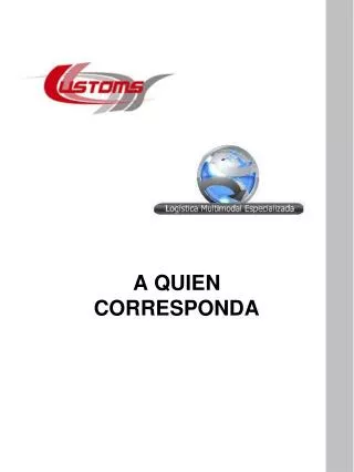 a quien corresponda