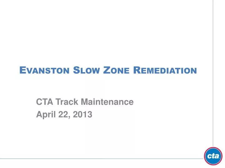 evanston slow zone remediation