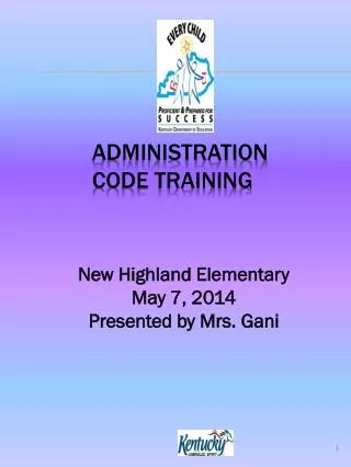 Administration Code Training