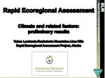 Rapid Ecoregional Assessment - slide 1