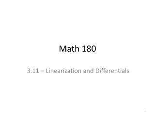 math 180