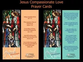 Jesus Compassionate Love Prayer Cards