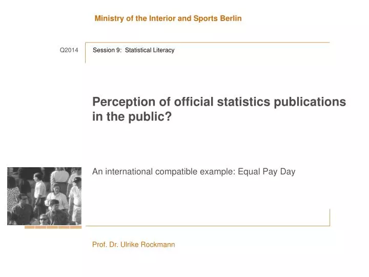 perception of official statistics publications in the public