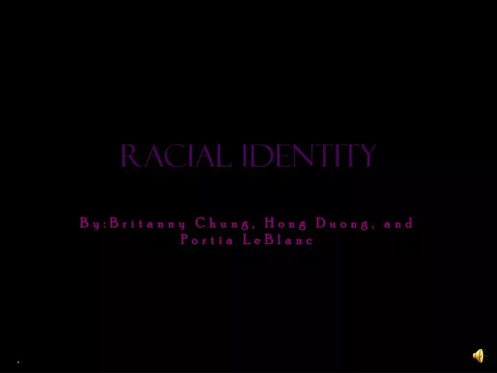 racial identity