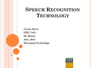Speech Recognition Technology