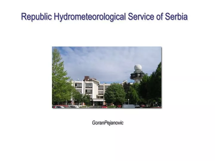 republic hydrometeorological service of serbia