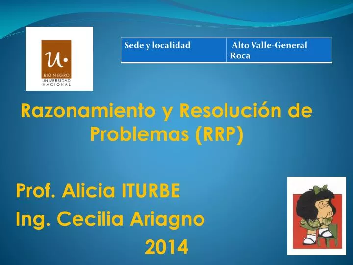 razonamiento y resoluci n de problemas rrp prof alicia iturbe ing cecilia ariagno 2014