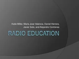 Radio Education