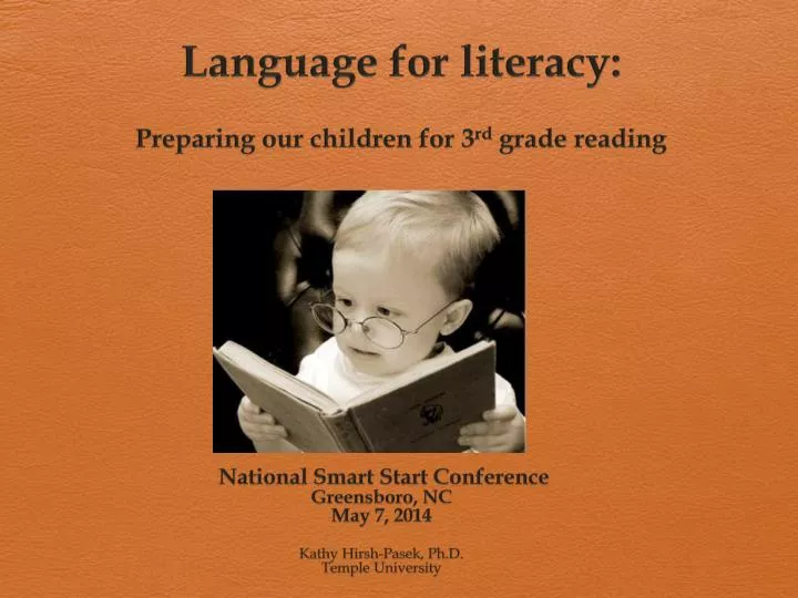 language for literacy preparing our children for 3 rd grade reading