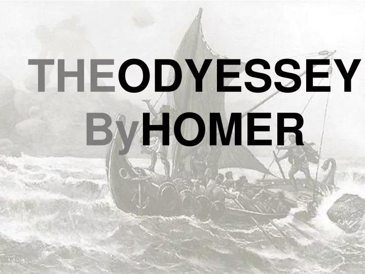 the odyessey by homer