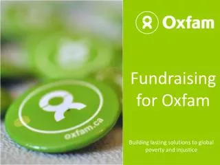 Fundraising for Oxfam