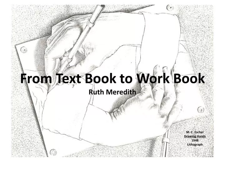 from text book to work book ruth meredith