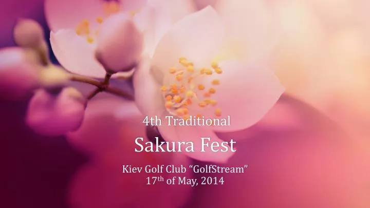 4th traditional sakura fest