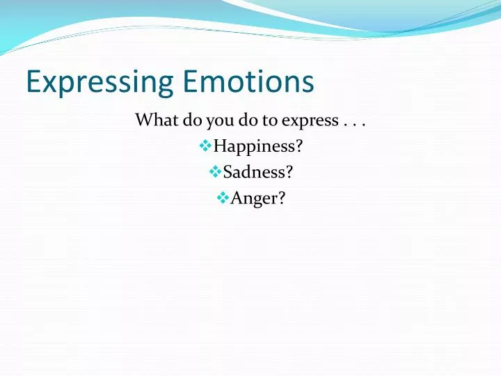 expressing emotions