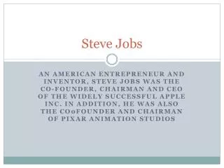 steve jobs