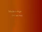 Modern Age - slide 1