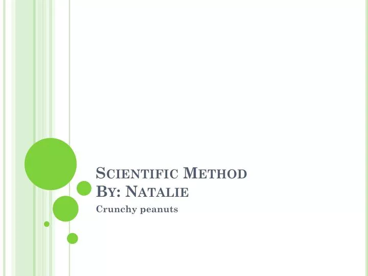 scientific method by natalie