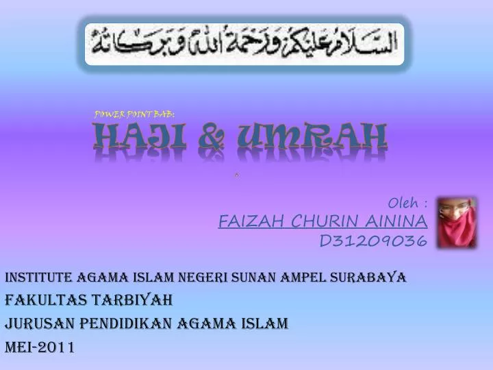 oleh faizah churin ainina d31209036