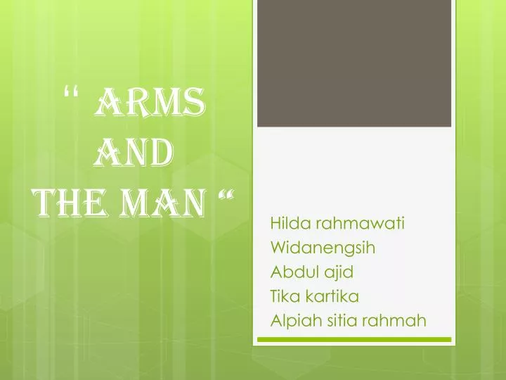 arms and the man