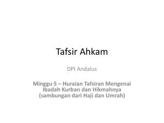 tafsir ahkam