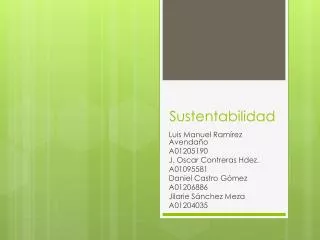 sustentabilidad