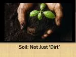 Soil : Not Just ‘ Dirt ’ - slide 1