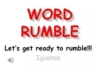 word rumble