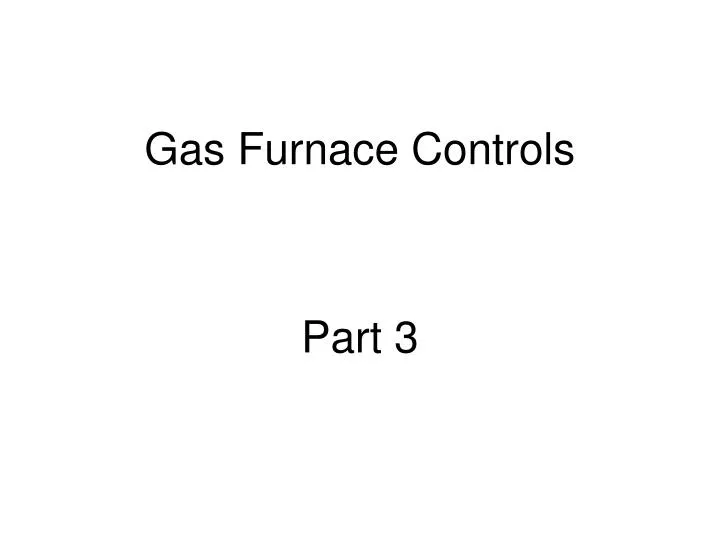 gas furnace controls
